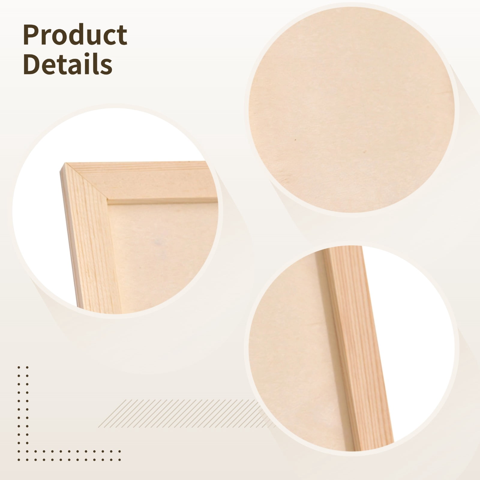 10 Pcs Wooden Canvas Frames for Painting, 20x30 cm/7.87x12 in, 0.9cm/0.35 in Thickness, Smooth Surface, Ideal for Oil, Acrylic, and Craft Projects