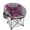 Purple, variant on Folding Round Moon Camping Chair,Lawn Chair w/Cup Holder,Cooler Bag,Purple