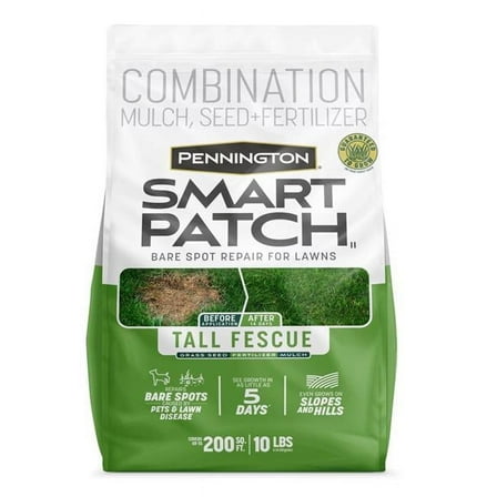 Pennington Smart Patch Tall Fescue Mix Grass Seed, 10lb, 1 Bag