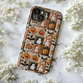 thumbnail image 6 of Halloween iPhone Case for iPhone 16 15 14 13 12 11 Pro Max Mini – Cute Pumpkin Ghost Bat Plaid Pattern Protective Hard Cover, 6 of 6