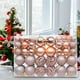 thumbnail image 1 of Fiudx Adornos Navideños, Bolas de Plástico Irrompibles, Adornos Multicolores, Adornos Ligeros para Árboles, para Fiestas, Diseño de Espacios Exclusivos, Juego de 100 Piezas, 1 of 5