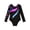 Star Black, variant on YiZYiF Kids Girls One-piece Ballet Dance Leotard Long Sleeves Printed Patterns Gymnastic Jumpsuit