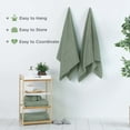 thumbnail image 4 of Martex 2-Pack Bath Sheet Set | 100% Cotton Extra Large 33" x 65" Towels | Sage, 4 of 4