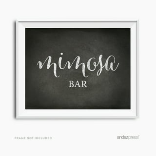 Prestige Mimosa Bar Supplies | Brunch Decorations & Mimosa Bar Kit, Christmas Party Supplies w/ Bubbly Bar Sign & Banner Set, Holiday Bridal Shower