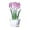 Pink Tulip, variant on Qianwei Crystal Tulips Flowers Figurine Pink with Vase - Glass Flower Bouquet Collectible Figurines Crystal Office Home Decor Paperweight - Tulip Gifts for Women Mom Bestfriend Wedding Anniversary
