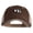 Brown Beige, variant on Three Stripe Damselfish Embroidered Big Size Garment Washed Cotton Twill Mesh Cap - Brown Beige XL-3XL