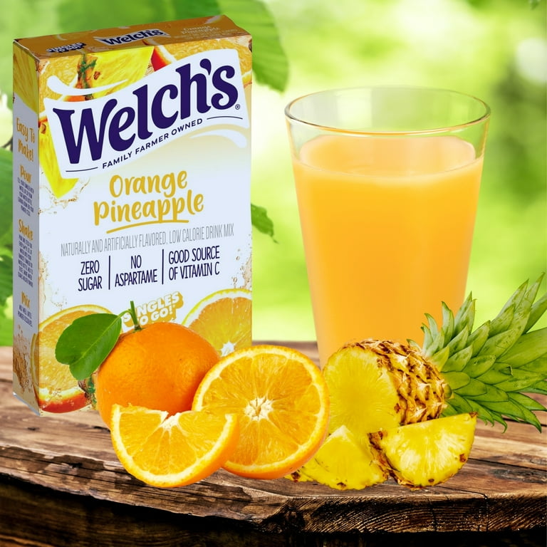 SZZL Welchâ€™s Orange Pineapple Singles Drink Mix, Powdered