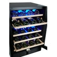 thumbnail image 7 of SOTOLA Wine Cooler 24 Dual Zones inch Wine Refrigerator 46 Bottles Built-in Wine Fridge Under Counter or Freestanding Auto Defrost 6 Removable Shelves Glass Door Quiet for Home Office Bar, 7 of 7