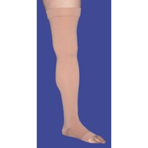Compression Stockings JOBST Relief Thigh High Beige Closed Toe Large 1 Pair / Pair 114210