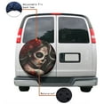 thumbnail image 4 of KAKALAD Rose Sugar Skull Girl 01 Spare Tire Cover Universal Car Vehicle Tools For Rv SUV Truck Camper Travel Trailer Accessories Buckle 14” Inch, 4 of 6