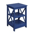 thumbnail image 4 of Convenience Concepts Oxford End Table with Shelves, Cobalt Blue, 4 of 6