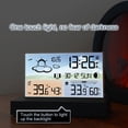 thumbnail image 2 of Amdohai Digital Alarm Clock Temperature Humidity Weather Forecast Electronics Desktop Table Watch AA Battery Living room Bedroom, 2 of 8