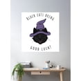 thumbnail image 2 of Black Cats Bring Good Luck! (With Fur Texture) Poster Wall Art, Modern Wall Decor For Living Room Bedroom, 30x30 UNFRAMED, 2 of 3