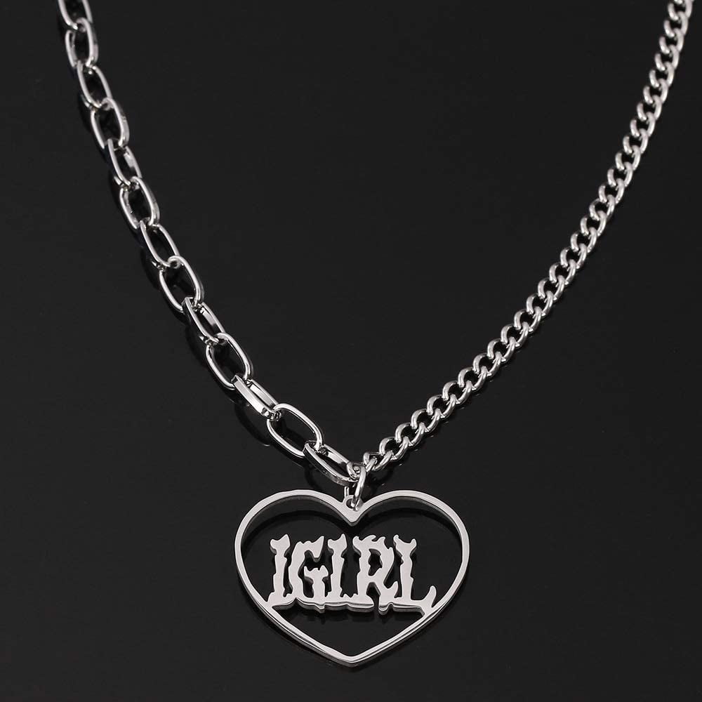 Womens iGirl Heart Pendant Necklace 