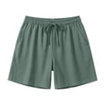 thumbnail image 5 of Enjoytime Sweat Shorts Women Summer Casual Drawstring Elastic Waist Lightweight Athletic Workout Plus Size Shorts, 5 of 6