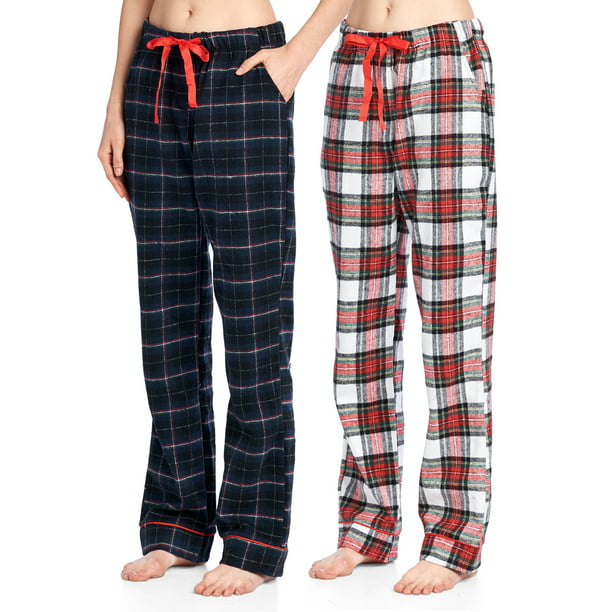Ashford & Brooks - Ashford & Brooks Women's Soft Flannel Plaid Pajama ...