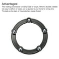 thumbnail image 4 of Uxcell 2" Rotating Swivel Stand with Steel Ball Lazy Susan 0.06x1.57" Black 4Pcs, 4 of 5