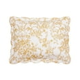 thumbnail image 2 of Modern Heirloom Garden Toile Yellow 3-Piece Reversible Quilt Set, King, 2 of 7