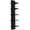 Black, variant on Wall Shelf Unit with Hooks, Vertical Column Utility Shelving for Home Decor and Storage Organizer, Wall-Mounted Floating Shelves for Bathroom Storage, Bedroom