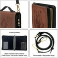 thumbnail image 4 of Personalized Leather Bible Covers - Name of God Bible Carrying Case - Bible Book Carrier Bag with Zipper - Christian Gifts for Men - Bible Holder, Bible Book Cover Large Size, 4 of 5