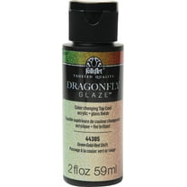 Plaid Folkart Dragonfly Glaze 2oz Green-Gold-Red