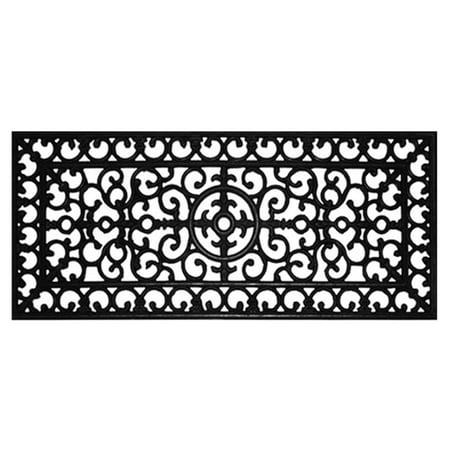 Home More Fleur De Lis Rubber Doormat Walmart Com