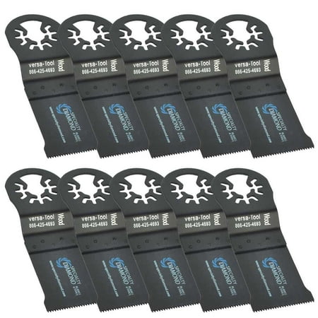 

Versa Tool MB10A 35mm HCS Multi-Tool Saw Blades 10/Pk Fits Fein Multimaster Dremel Bosch Craftsman Ridgid Oscillating Tools