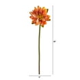 thumbnail image 2 of Nearly Natural 28" Lotus Artificial Flower (Set of 4), Brown, 2 of 3