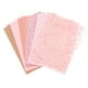 thumbnail image 1 of Uxcell 16 Hojas de Papel Texturizado para Scrapbook, Conjunto de Papel Especial de Malla para Scrapbooking, Rosa, 1 of 6