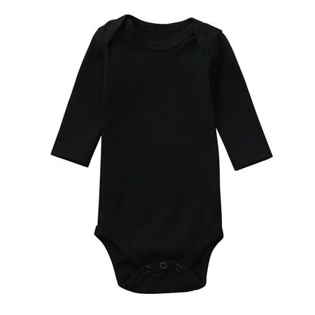 

Xinduolei Toddler Baby and Boys Solid Romper Long Sleeves Jumpsuit