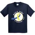 thumbnail image 3 of Inktastic World Down Syndrome Day with Yellow and Blue Ribbon Youth T-Shirt, 3 of 5