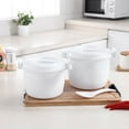 thumbnail image 4 of AMERTEER Thermal Rice Cooker F Convenient Mini Microwave Steamer Portable Electric Lunch Containers 2 Pcs, 4 of 6