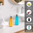 thumbnail image 3 of Dispensador de enjuague bucal de vidrio VITVITI 260 ml con vaso con tapa gris, 3 of 6