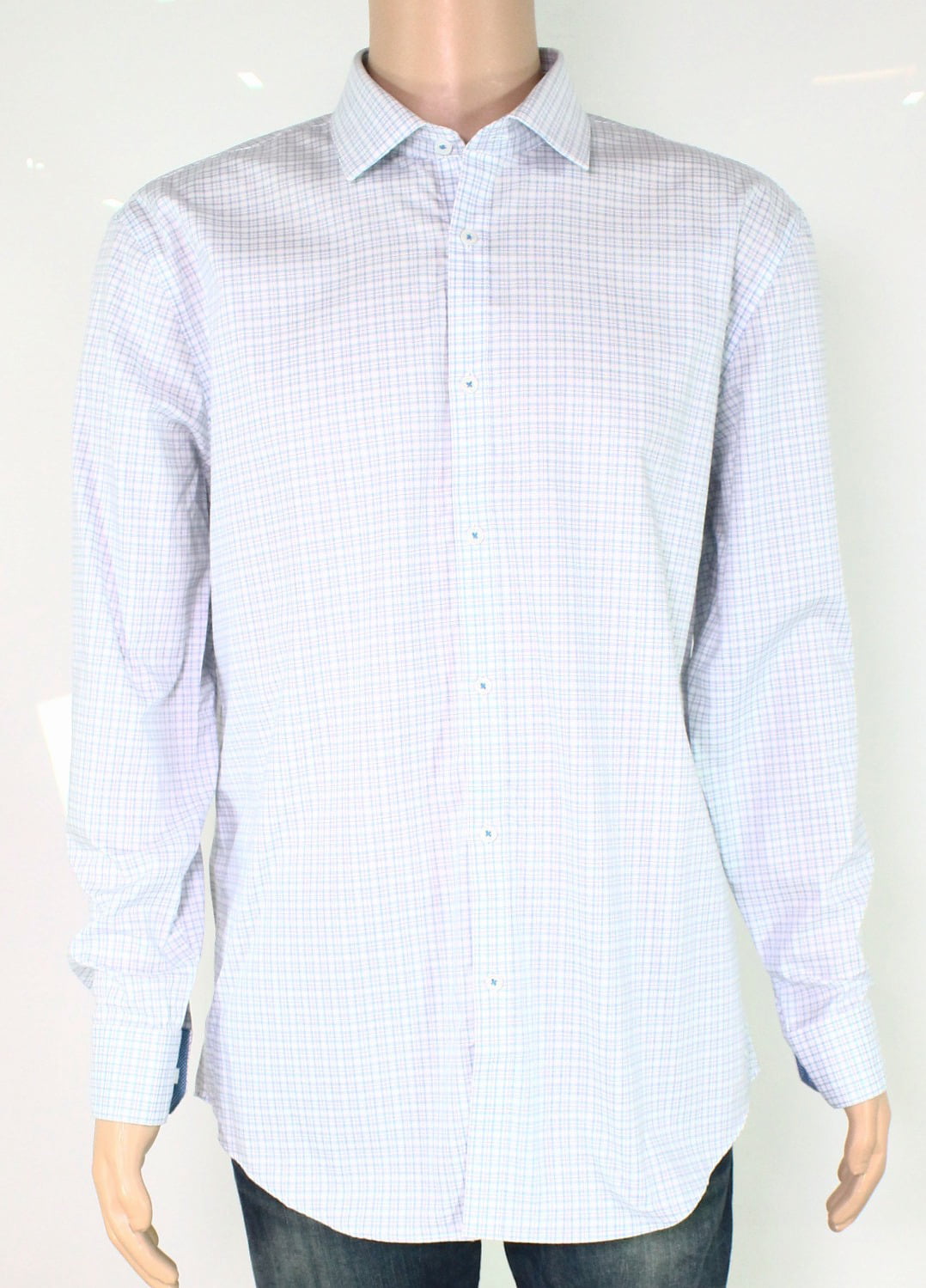 Ryan Seacrest Distinction Dress Shirts - Mens Dress Shirt Plaid Slim ...