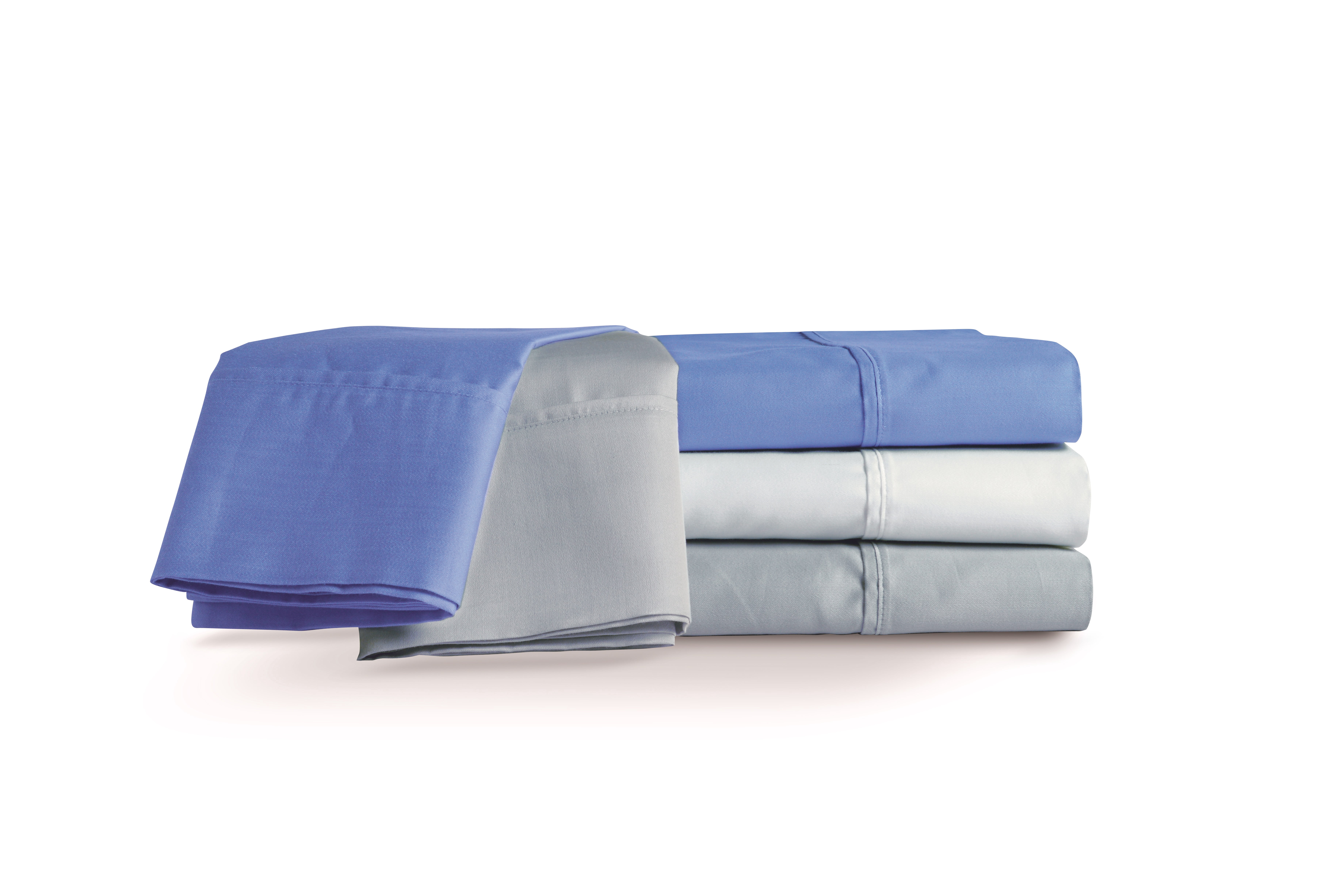 Furry Siesta Pet Friendly 500 Thread Count Cotton Rich Tri-Blend Sheet Set, Navy, Queen, 4 Piece Set