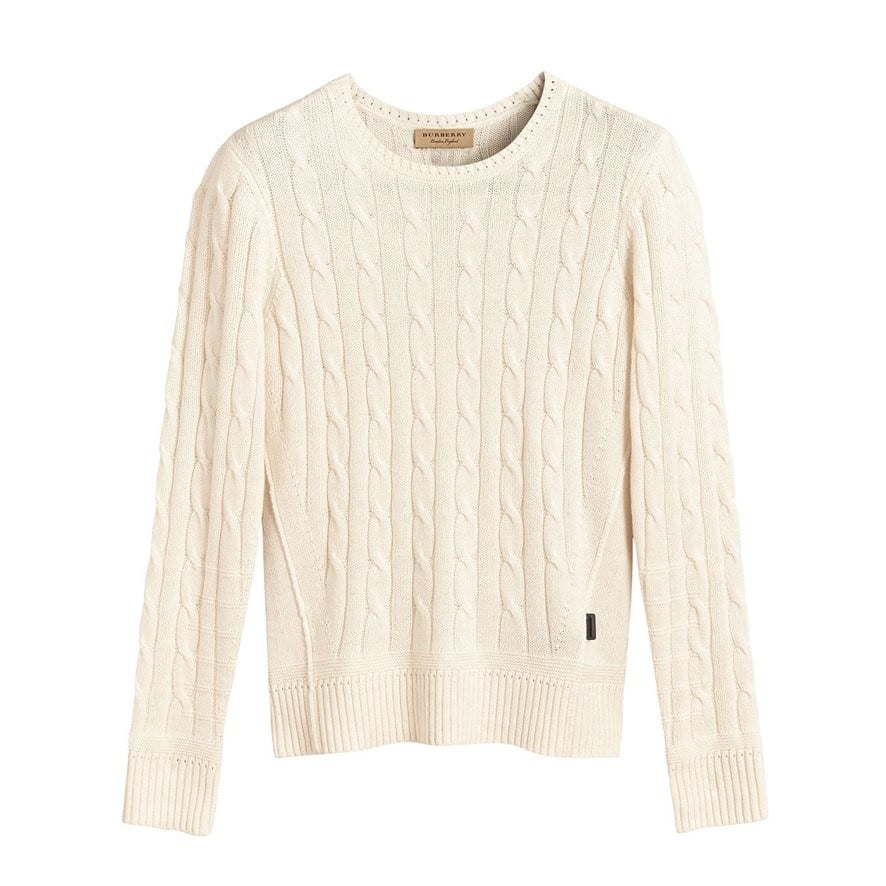 burberry cable knit sweater