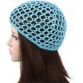 thumbnail image 5 of Women Soft Rayon Snood Hat Hair Net Crocheted Hair Net Cap Mix Colors Two Styles Adding a Touch of Style to Your Hair While Keeping It Tidy, 5 of 7