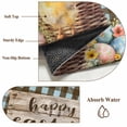 thumbnail image 6 of Area Rug for Living Room, Easter Chicken Eggs Non-Slip Indoor Large Carpet for Bedroom/Dining Room, Spring Daisy Flowers Blue Brown Plaid Washable Low-Profile Rectangle Floor Runner Rugs - 4 x 6 Ft, 6 of 8