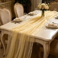 thumbnail image 5 of Elegant Sheer Polyester Table Runner for Weddings, Parties, and Event Decor – Romantic, Layered, Soft Flowing Fabric for Dining & Celebrations, 5 of 5