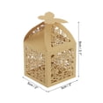 thumbnail image 2 of Unique Bargains Paper Hollow Rose Laser Cut Wedding Favor Candy Boxes, Natural Color 25 Pack, 2 of 7