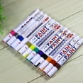 thumbnail image 6 of 12Pcs New 12 Colors Waterproof Pen Car Tyre Tire Pen Permanent Paint Markers Oil Marker Pen stationery item, 6 of 8