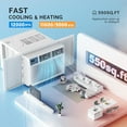 thumbnail image 3 of VINGLI 12000 BTU Window Air Conditioner with Heat, Window AC Unit & Heater Combo with APP & Voice Smart Control, Timer Function & Easy Installation Kit, Work with Alexa/Google Assistant, 208/230V, 3 of 8