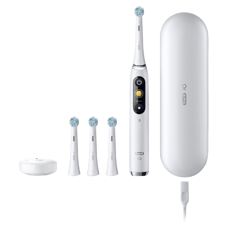 Oral-B iO Series 9 Electric Toothbrush with 4 Brush Heads, White Alabaster Oral-B iO Series 9 Electric Toothbrush with 4 Brush Heads, White Alabaster