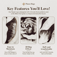 thumbnail image 5 of Planet Rugs Round Plush Flower-Shaped Rug for Girls Bedroom & Living Room Cozy Warm, 5 of 10