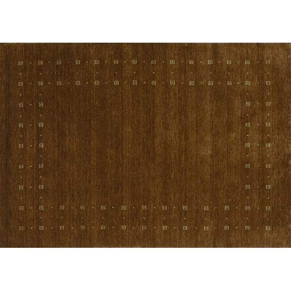 Ahgly Company Machine Washable Indoor Rectangle Abstract Turquoise Blue Contemporary Area Rugs, 2' x 4'