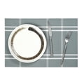 thumbnail image 5 of Sunjoy Tech Plaid Placemat Modern Waterproof Heat Resistant Non slip Heat Insulation Dishwasher Safe Rectangle Dining Table Decoration Pad Kitchen Supplies, 5 of 7