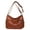 1Brown, variant on MUSOIE Large Crossbody Bags for Women Multi Pockets Shoulder Bags Soft Vintage Vegan Leather Purses
