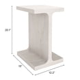thumbnail image 4 of Bama Side Table Whitewashed End Table, Modern Style, Mango Wood rectangular shape tabletop, Mango Wood, Indoor Living, 4 of 9