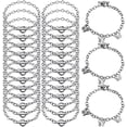 thumbnail image 2 of Hicarer 24 Pieces Bracelet Chains Bulk with Ot Toggle Clasp Alloy Link Chains DIY Jewelry Making Bracelets for Women DIY Jewelry Valentine's Crafts Supplies(Silver), 2 of 7