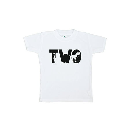 

7 ate 9 Apparel Two Second Birthday Dinosaur T-shirtT-shirt